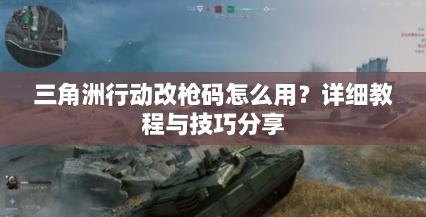 三角洲行动改枪码怎么用？详细教程与技巧分享